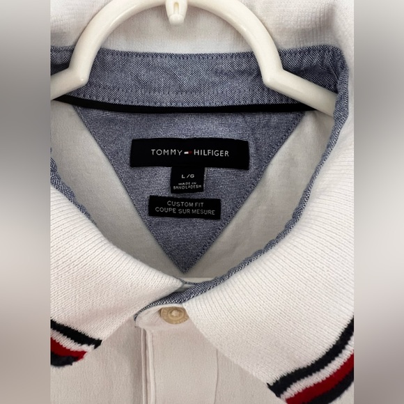 Tommy Hilfiger Custom Fit Short Sleeve Polo Shirt Size Large - Picture 4 of 5